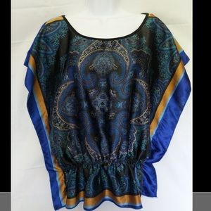 Lavish Satin Butterfly Sleeve Blouse